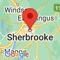Map of Sherbrooke, QC CA